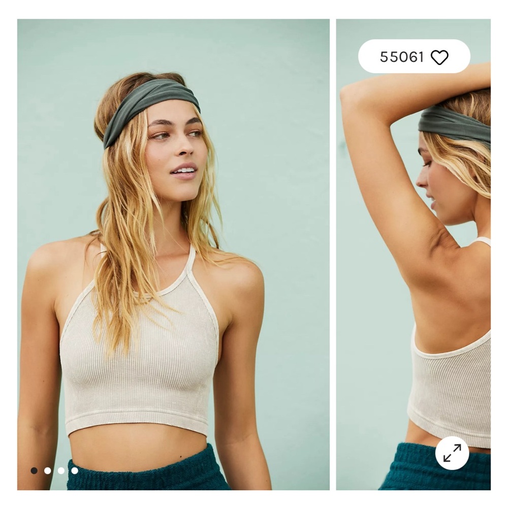 Free people movement happiness runs crop top